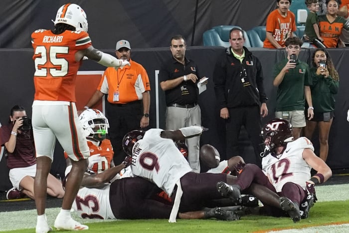 Een vangst? Geen vangst? Het einde van Miami-Virginia Tech zal door geen van beide partijen worden vergeten