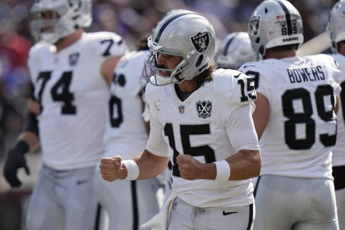 Gardner Minshew brengt Raiders langs Ravens met 26-23 met 3 scorende drives in het vierde kwart