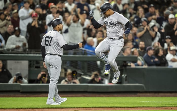 Juan Soto slaat 40e homerun, Aaron Judge slaat 4 punten binnen terwijl Yankees Mariners met 11-2 verslaan