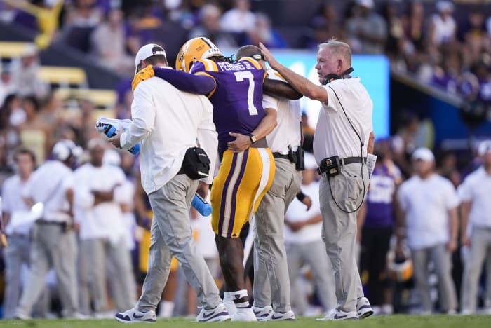 LSU-linebacker Harold Perkins Jr.'s seizoen is beëindigd door een knieblessure, bevestigt coach
