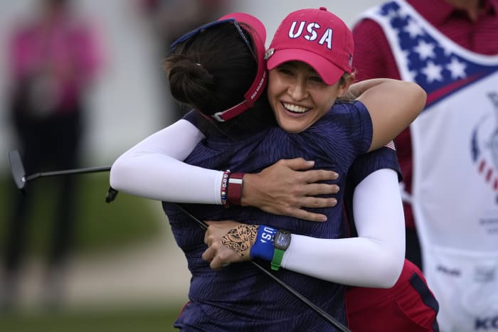 Nelly Korda leidt Amerikanen naar recordmarge van 6-2 op eerste dag van Solheim Cup