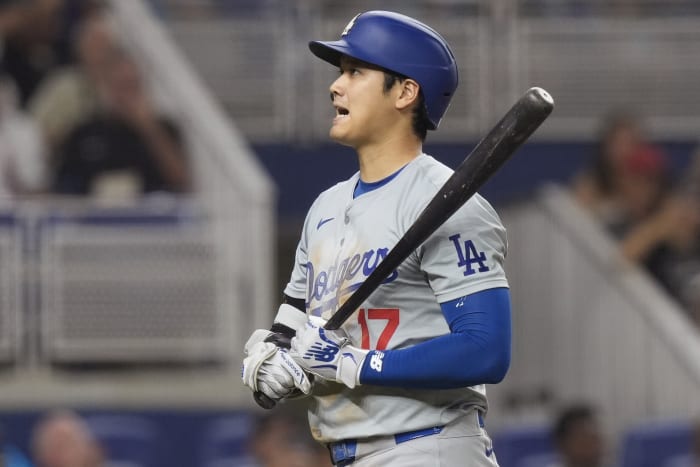 Ohtani steelt 49e honk in Dodgers' 8-4 overwinning op Marlins