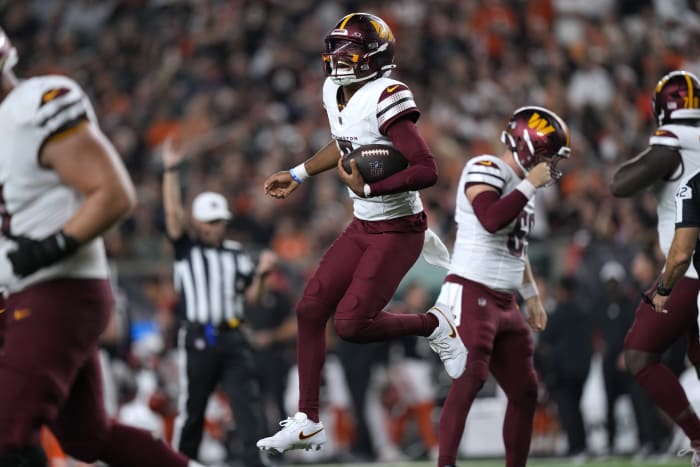 Rookie QB Jayden Daniels leidt Commanders naar een recordprestatie