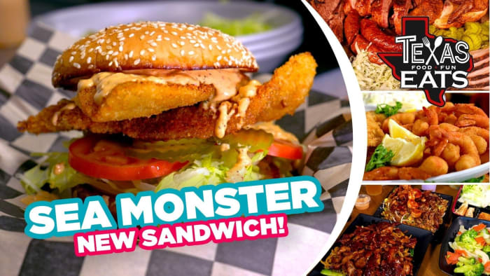 Texas Eats: enorme sandwich met zeemonsters, nieuwe Hibachi-plek en onbeperkte Texas BBQ