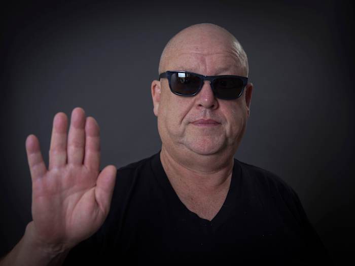 Black Francis poseert voor een portret op dinsdag 22 oktober 2024 in New York. (Foto door Andy Kropa/Invision/AP)