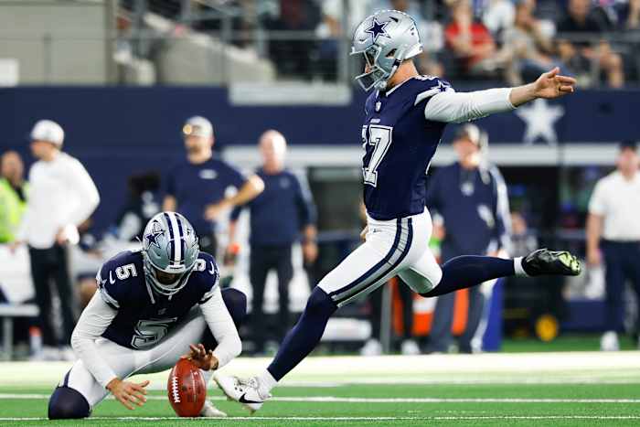 Cowboys-kicker Brandon Aubrey krijgt jurytaak, maar zal naar verwachting bij Niners spelen