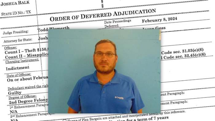 Josh Balk, 45, moet zeven jaar gemeenschapstoezicht vervullen en moet 200 uur taakstraf verrichten