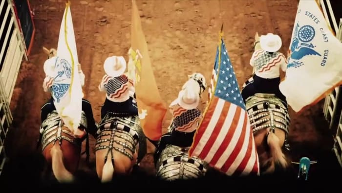 San Antonio Stock Show & Rodeo-bestandsafbeelding.