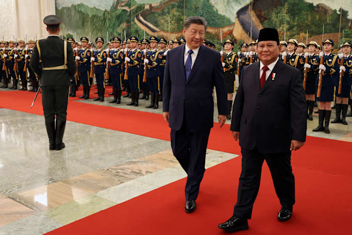 De onlangs ingehuldigde Indonesische president Subianto bezoekt China tijdens zijn eerste buitenlandse reis