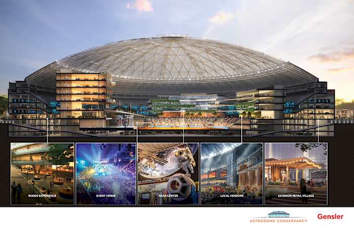 Een voorstel van $1 miljard is het nieuwste plan om de iconische Houston Astrodome te renoveren en te redden