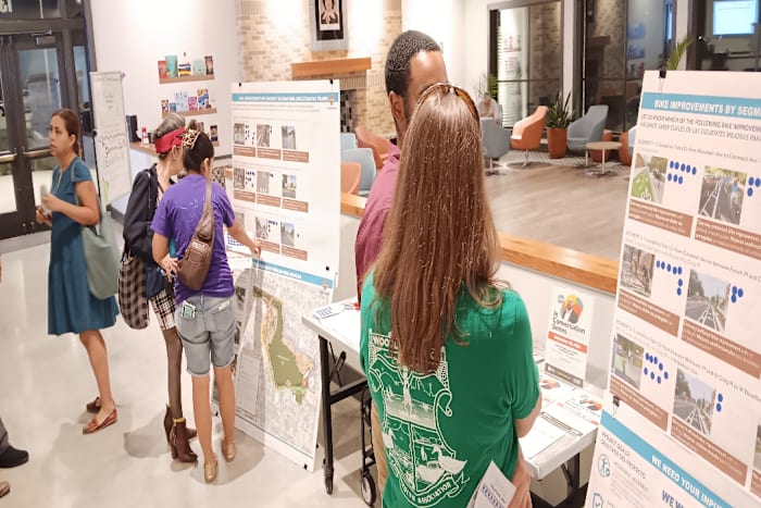 Fietspaden rond Woodlawn Lake zullen het onderwerp van gesprek zijn tijdens de tweede openbare bijeenkomst