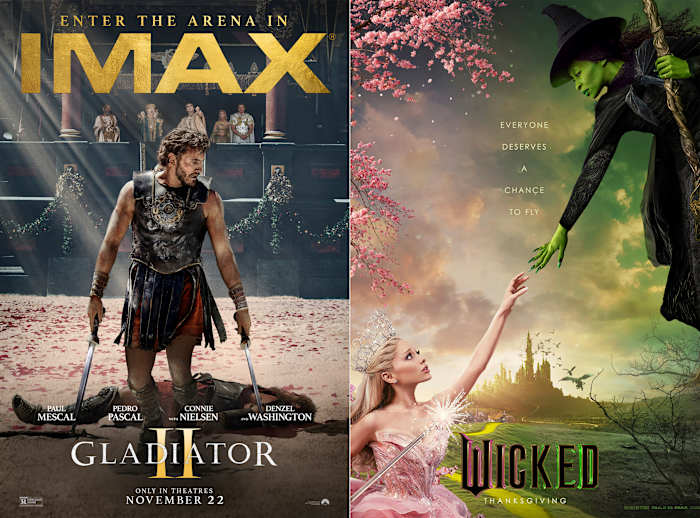Is 'Glicked' de nieuwe 'Barbenheimer'? 'Wicked' en 'Gladiator II' botsen in de bioscoop