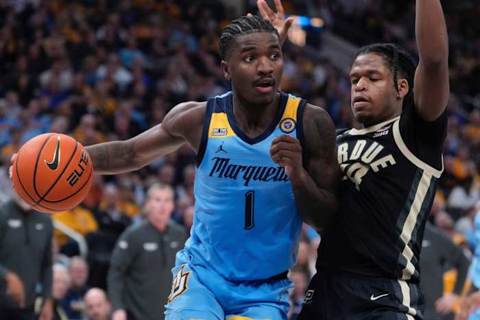 Kam Jones krijgt triple-double terwijl nr. 15 Marquette nr. 6 Purdue met 76-58 verslaat