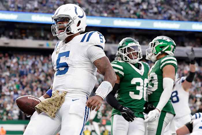 Richardson's late TD-run leidt Colts naar een 28-27 overwinning op Rodgers en de Jets