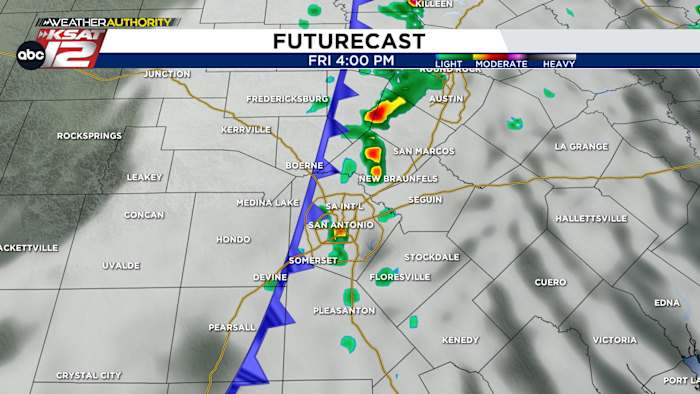 Vanavond een gebroken lijn van buien en stormen