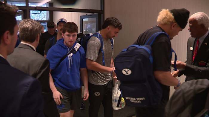 BYU Cougars arriveren in San Antonio voor het eerste optreden in Valero Alamo Bowl