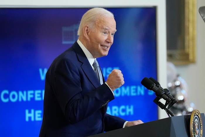 Biden zegt dat gezonde vrouwen de Amerikaanse welvaart helpen, terwijl hij de initiatieven van het Witte Huis op het gebied van hun gezondheid benadrukt