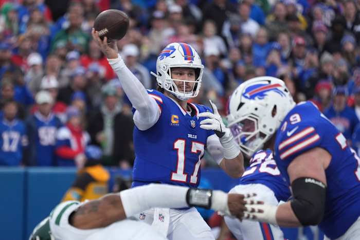 Bills verovert nummer 2 van de AFC met een 40-14 nederlaag van de ongedisciplineerde Jets