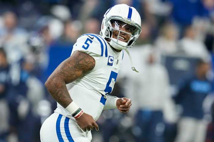 Colts QB Anthony Richardson is uitgesloten voor de wedstrijd van zondag tegen de Giants