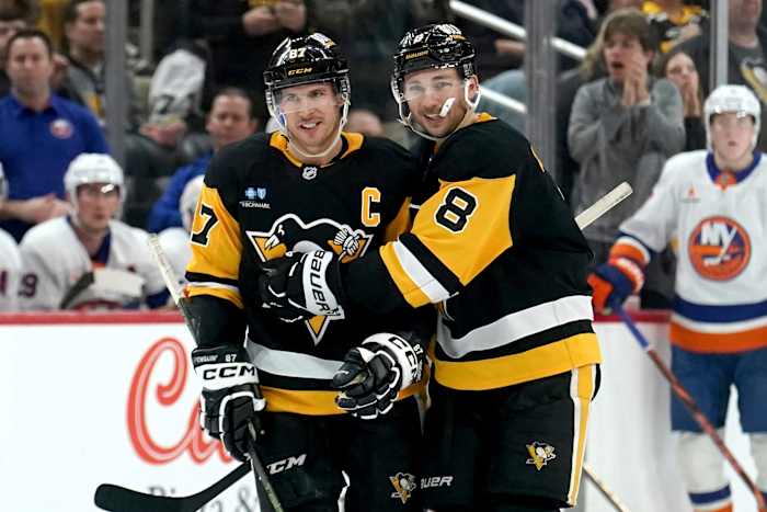 Crosby verbreekt Lemieux' Penguins-record voor assists in de carrière in een 3-2 overwinning op de Islanders