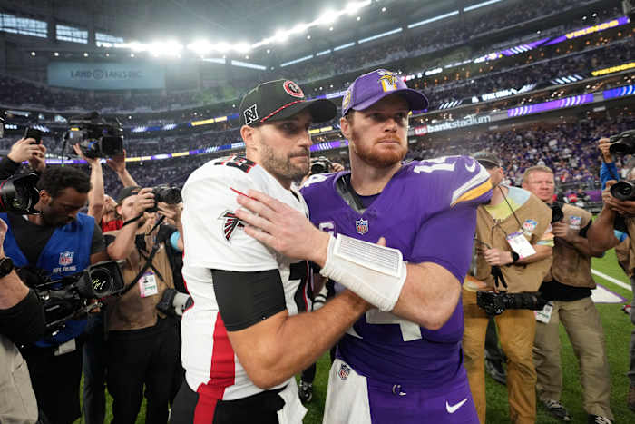 Darnold levert voor Vikings met career-high 347 yards en 5 TD's om Falcons, Cousins ​​42-21 te verslaan