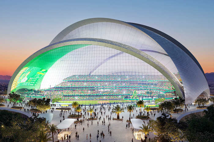 De A's overwinnen de laatste grote hindernis voor een stadion in Las Vegas ter waarde van $ 1,75 miljard