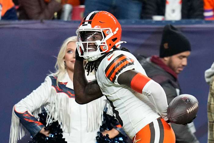 Gevoed door boegeroep levert Browns-ontvanger Jerry Jeudy een optreden van 235 meter in in ruil voor Denver