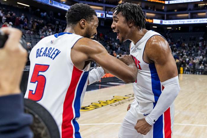 Jaden Ivey's 4-puntenspel met nog 3 seconden te gaan zorgt ervoor dat Pistons voorbij Kings 114-113 komen