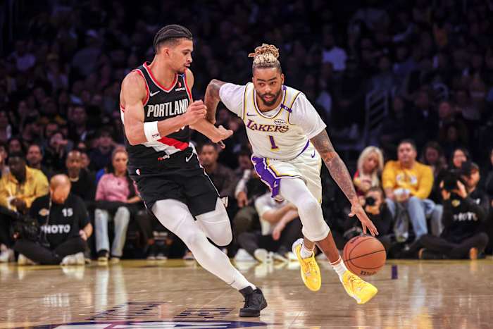 Lakers sturen D'Angelo Russell naar Nets in ruil voor Dorian Finney-Smith, Shake Milton
