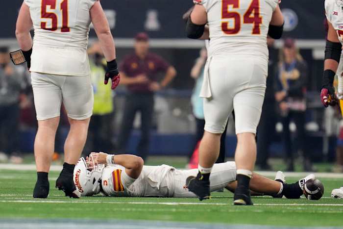 Nr. 16 Iowa State schiet opnieuw tekort in het Big 12-titelspel, dit keer met CFP op het spel
