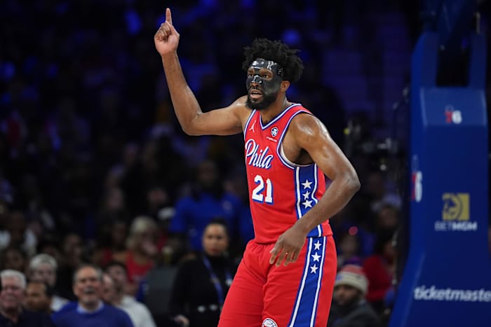 Philadelphia 76ers-ster Joel Embiid werkt aan blessures en geestelijke gezondheidsproblemen