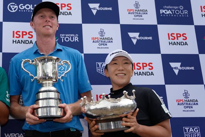 Ryggs Johnston wint Australian Open voor eerste titel. Jiyai Shin wint het damesevenement