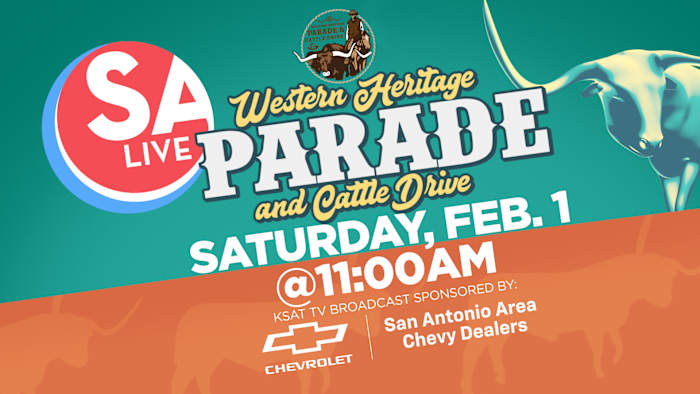 Bekijk: 2025 Western Heritage Parade & Cattle Drive in het centrum van San Antonio