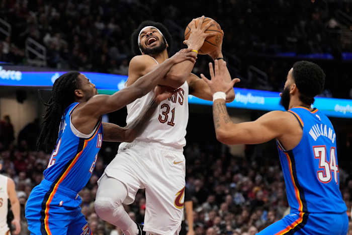 Cavaliers versloegen Thunder met 129-122 en maakten een einde aan OKC's winning streak van 15 wedstrijden in de matchup van NBA's topteams