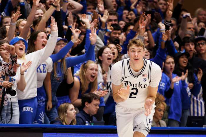 Cooper Flagg scoort ACC eerstejaarsrecord van 42 punten terwijl nummer 4 Duke de Notre Dame verslaat met 86-78