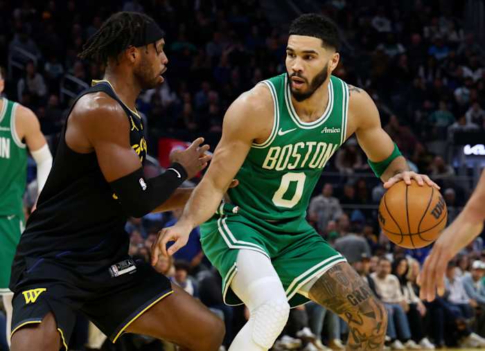 De Celtics geven de Warriors hun meest scheve thuisverlies in 40 jaar met een overwinning van 125-85