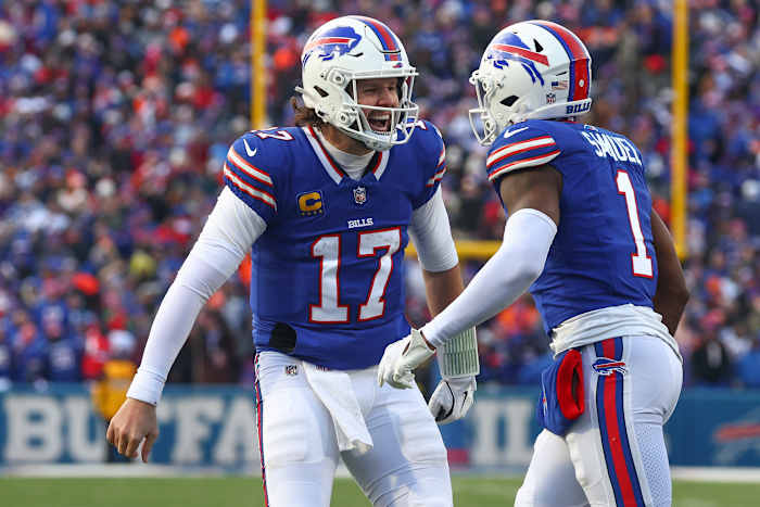 Josh Allen leidt een evenwichtige aanval terwijl Bills Broncos domineert voor een 31-7 wildcard-overwinning