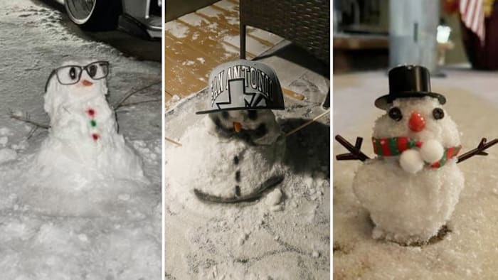 Laat je sneeuwpop zien! Kijkers delen foto's en video's van zelfgemaakte sneeuwmannen op KSAT Connect