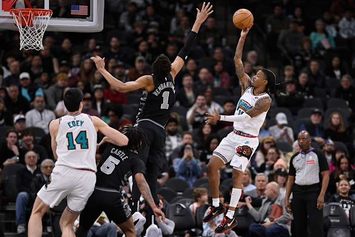 Morant's prestatie van 21 punten en 12 assists brengt Grizzlies voorbij Wembanyama en de Spurs 129-115