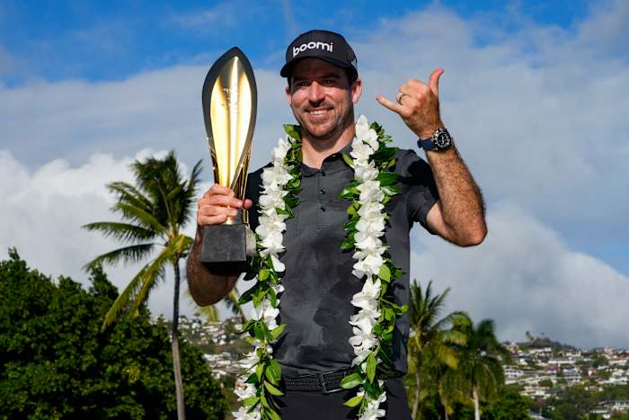 Nick Taylor wint opnieuw een play-off met clutch play op de 18e in de Sony Open