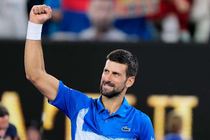 Novak Djokovic breekt een gelijke stand met Roger Federer voor de meeste Grand Slam-wedstrijden in de tennisgeschiedenis