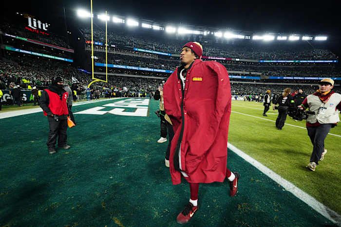 Omzet Doom Commandanten als rookie QB Jayden Daniels schiet niet op het maken van de Super Bowl