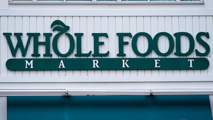 Werknemers op een Whole Foods Market in Philadelphia worden de 1e van Unionize