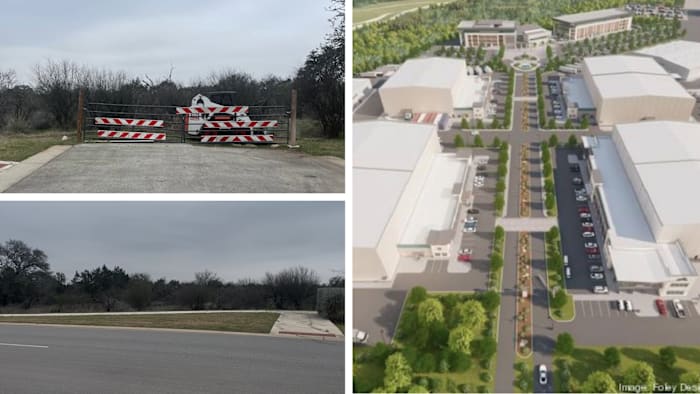 Bouwtijdlijn voor massieve filmstudio in Hollywood-stijl buiten San Marcos in de lucht