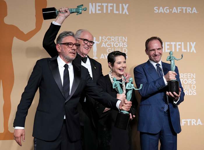 'Conclave' cast viert met Timothée Chalamet en Ariana Grande na Big Sag Awards Win