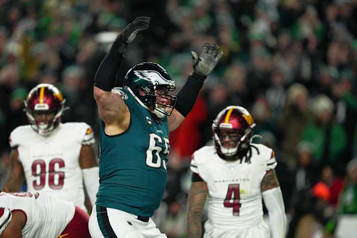 Eagles 'pad naar de Super Bowl werd geplaveid door de dapperheid van hun aanvallende lijn