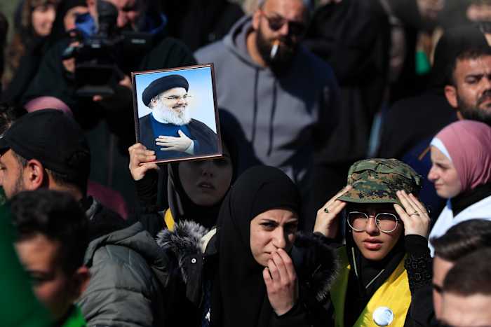 Hezbollah kondigt de begrafenis aan voor de gedode oude leider Hassan Nasrallah die is ingesteld voor 23 februari
