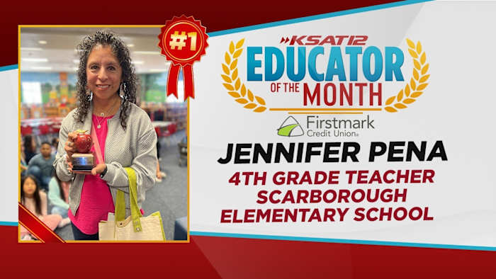 Leraar Jennifer Peña in de vierde klas is KSAT's Educator of the Month