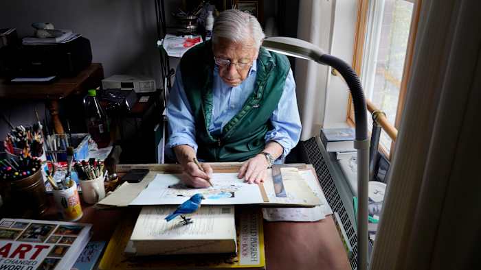 New Hampshire -kunstenaar wiens 'Daily Doodle' pandemische project 1.727 dagen duurde, sterft op 92