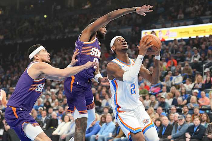 OKC's Gilgeous-Alexander neemt deel aan de elite-lijst met spelers om meer dan 50 keer te scoren in 7 games